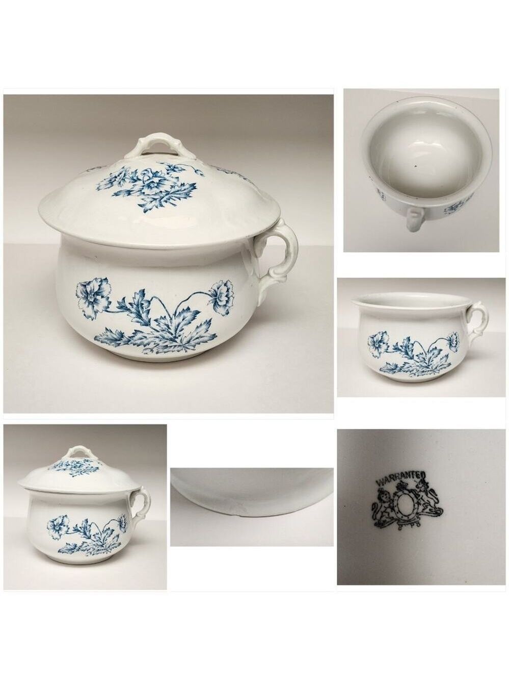 Warranted England Antique 1940s 5pc Pitcher/ Basin Wash Set Super Rare Find - Picture 7 of 16